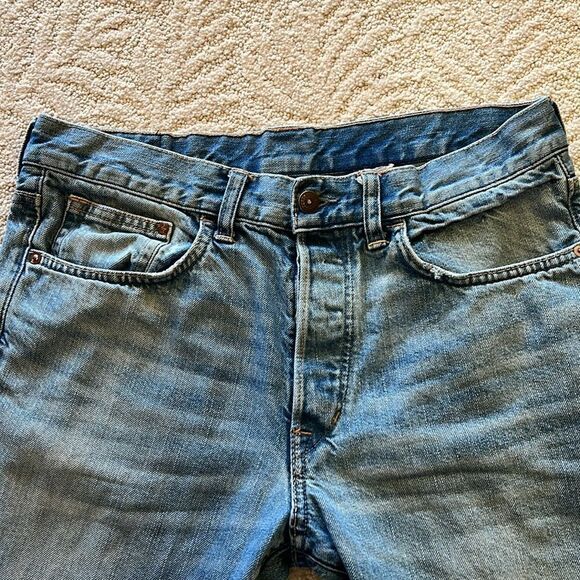 & Denim wide leg high button fly waist jeans - Picture 2 of 15